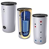 warmwasserspeicher 300 Emaillierter Hochleistungswarmwasserspeicher mit 1 doppelt gewickelten Wärmetauscher für Trinkwasser-, Frischwasseraufbereitung