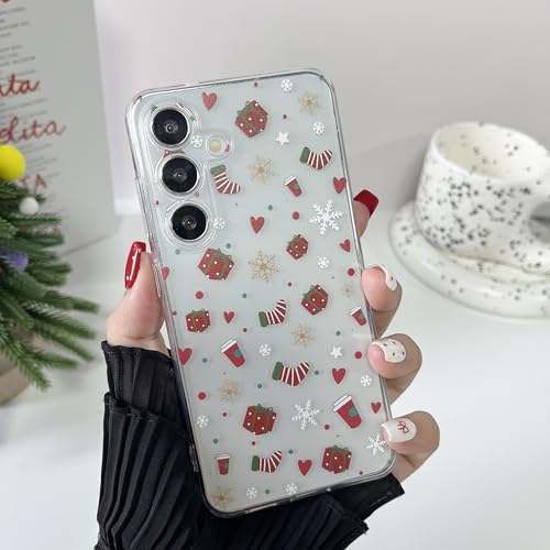 Coque Samsung S25 Plus protection antichoc transparente motif Noël