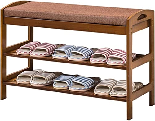 Banc à chaussures moderne et simple étagère double couche pour meuble de couloir et salon