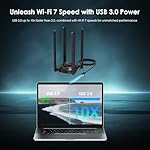 USB WiFi Adapter for Desktop PC, WAVLINK Tri-Band BE6500 WiFi 7 Adapter with 2.4GHz/5GHz/6GHz, 4x5dBi High Gain Antennas, Multicolor Status LED, WPA3, MLO, OFDMA, 4K-QAM, Supports Windows 11/10 Only - Image 5