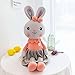 LDBJY Simpatica Bambola Daisy Bunny Principessa Dolce Orecchie Lunghe Coniglietto Cuscino Peluche Bambola 105 cm Grigio