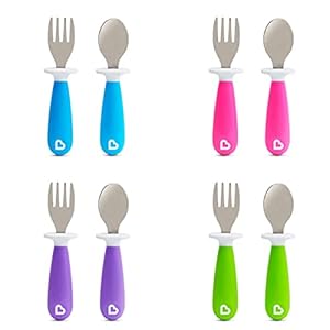 Munchkin Raise Vork- en lepelset voor peuters – diverse kleuren