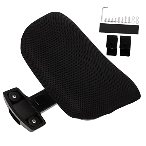 Appui-tête réglable pour chaise de bureau et ordinateur noir