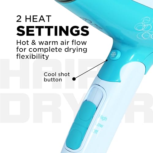 Image of Havells HD3151 1200 W Foldable Hair Dryer; 3 Heat (Hot /Cool /Warm) Settings Including Cool Shot Button; Heat Balance Technology, Turquoise