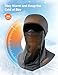 AstroAI Ski Mask Windproof Balaclava for Cold Weather, Winter Face Mask Breathable Stretchable for Skiing, Snowboarding, Gray