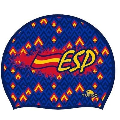 Turbo Gorro Natación Waterpolo Silicona Azul Suede ESPAÑA Official Waterpolo Silicone Cap