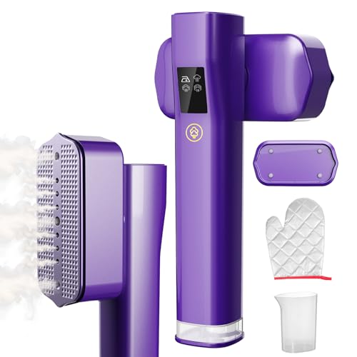 Steamer for Clothes, 2-in-1 Professional Handheld Steamer Clothing, Travel Steamer LCD Display and 3 Levels Steam, 100ml Water Tank, Light Steam Iron for Travel, Home, Office