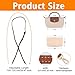2-Pack Mini Bag Strap Kit Compatible with Longchamp, Organizer Compatible with Longchamp Bag, Punch-Free Adjustable Buckle Strap Design, Multi-Pocket Felt Handbag Organizer, (0.9CM)