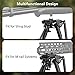 CVLIFE 6-9 Inches Rifle Bipod with Bipod Mount Adapter for M-Rail