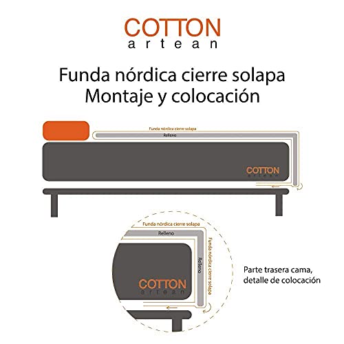 Funda nórdica transpirable de algodón contra el sudor en camas de 150 8