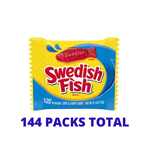 Swedish Fish Mini Soft & Chewy Candy, 144 Snack Packs (6 Bags) #TOP2