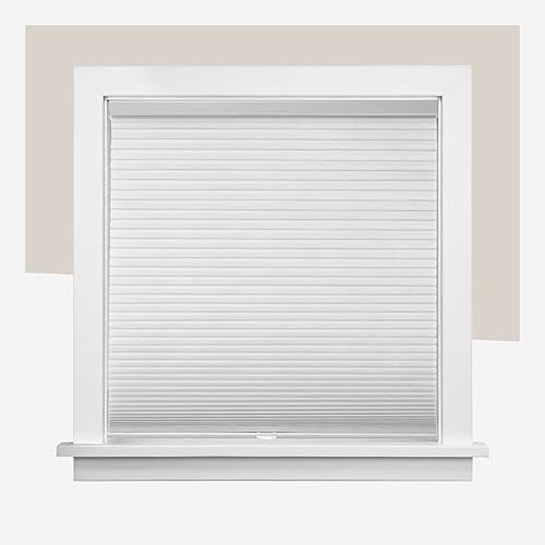 CHICOLOGY Cellular Shades – Cordless Honeycomb Blinds, Blackout or Light Filtering Window Shades for Home, Bedroom, Living Room, Kitchen, Office & Door Windows – Evening Mist, 46' W x 48' H