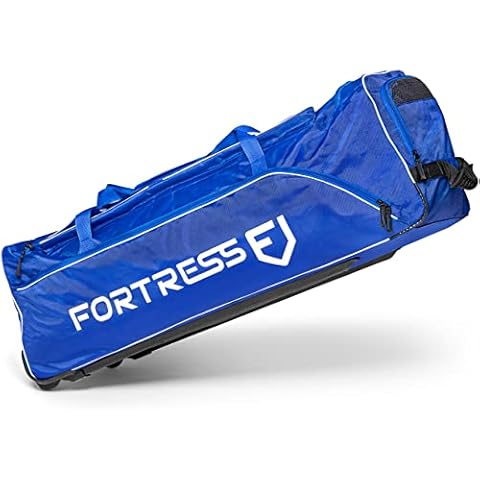 FORTRESS Original Wheelie Cricket Bag with Heavy Duty Wheels Cover