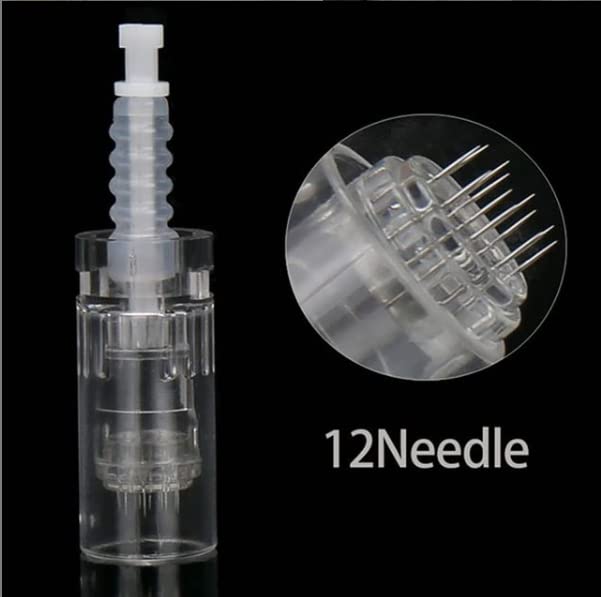 Image of SELWAY Dr.Pen Derma Pen 12 Pin I 36 Pin Needle Cartridge Tip for Electric Auto Micro Stamp Derma Anti-Aging I Hair Regrowth (Pack of 10, 12 Pin Needle)