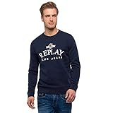 Midnight blue Replay Cotton Fleece S