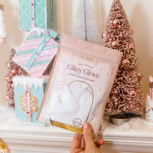 Baublerella | Glitzy Glove | Jewelry Polishing Cloth Mitt | Anti-Tarnish | Safe On Silver, Gold, And Brass | Handcrafted Mitt #TOP3