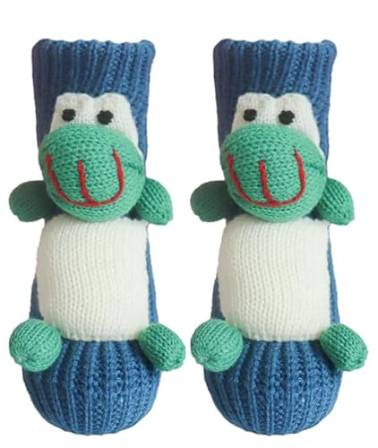 Image of Women's Non-slip Household Floor Socks Knit Casual Animals Slippers Socks Christmas Stockings Decor