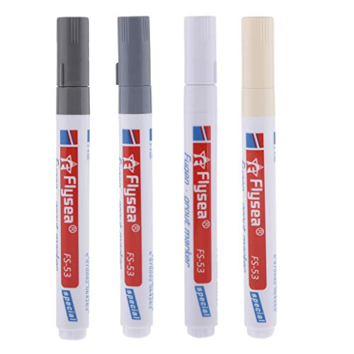 Preisvergleich Produktbild Sharplace 4Sets Fliesen Fix Stift, professionelle Keramik Fliesen Fugen Reparatur Röhren, Fugenstift