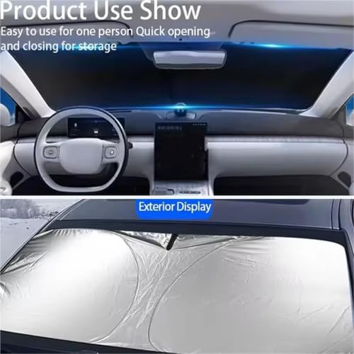 Parasol de parabrisas para Dacia Dokker 2012-2021 plegable y térmico 5