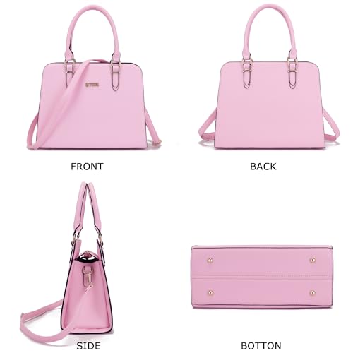 Image of Qiyuer Satchel Purses For Women Handbag And Wallet Set Tote Bag | Premium Vegan Leather,Matching Wallet,RFID Blocking,Work,Casual