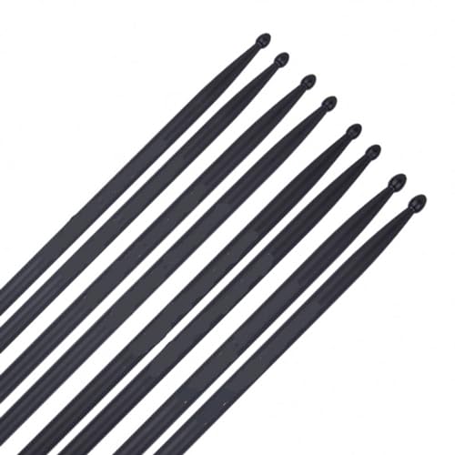 1 par de baquetas para batería 5A de fibra de carbono, clásicas para tambor redoblante, para principiantes y estudiantes miniatura 4