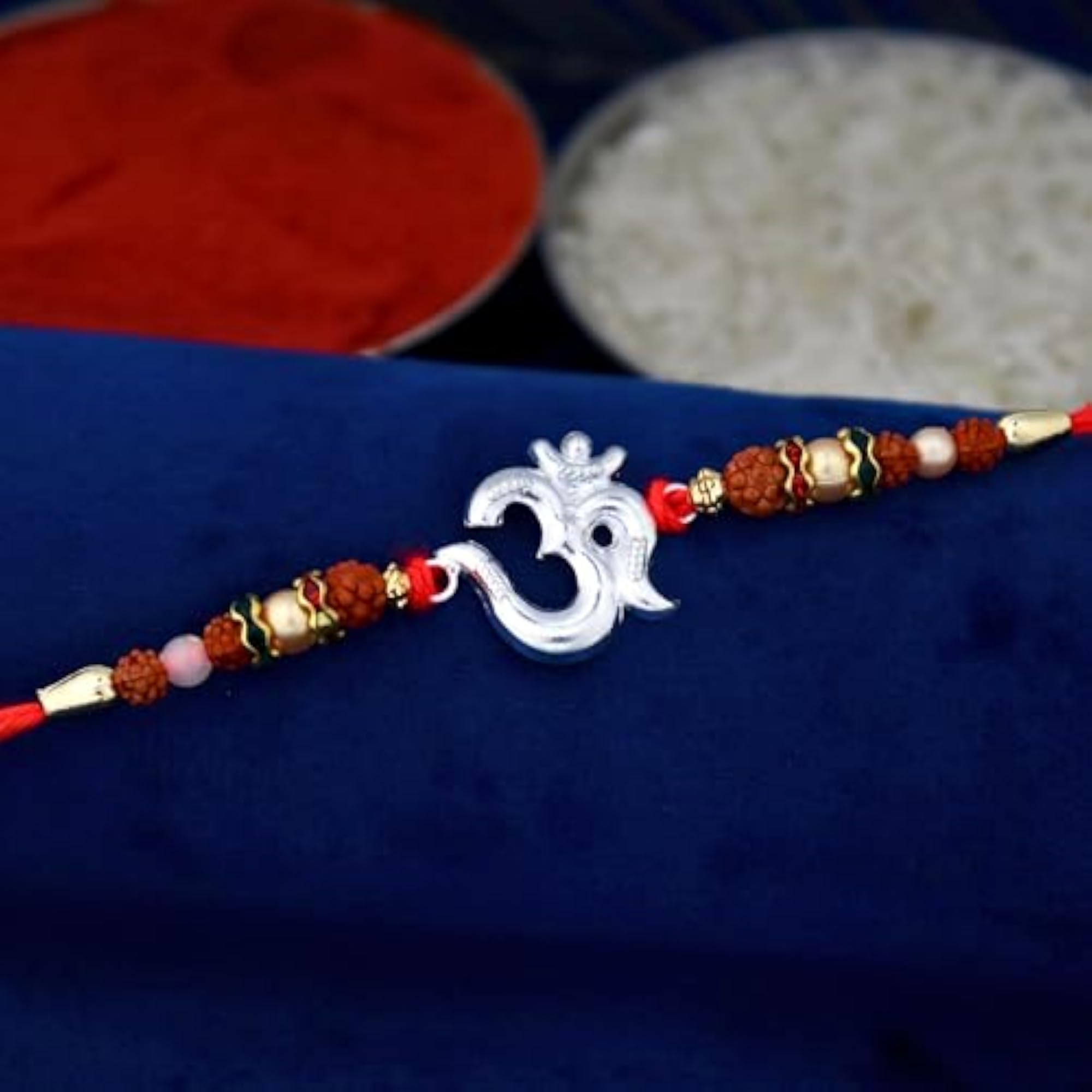 925 Pure Silver Rakhi Bracelet for Brother, Special Gift