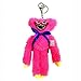 Bingchuan Huggy Wuggy Peluche Porte-clés, Poppy Playtime Personnage Peluche Poupée en Peluche Pendentifs Ornements Porte-clés Rose/Bleu
