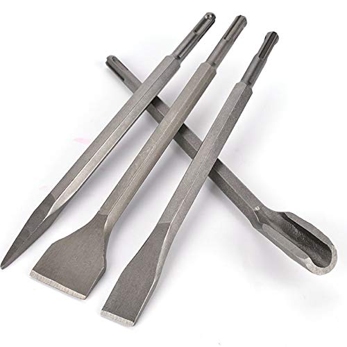 Ff Era 17 Pcs Sds Plus Rotary Hammer Drill Bits & Chisels Set - Concrete Masonry Hole Tool With Storage Case - Carbide Tipped For Brick, Stone And Concrete #TOP4