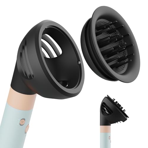 Difusor de Ondas y Rizos para Dyson Airwrap de MMOBIEL – Accesorio Compatible con HS01, HS05, HS08 – Modo Difusión y Domo de Flujo Dual para Rizos Definidos, Volumen y Ondas - Gris