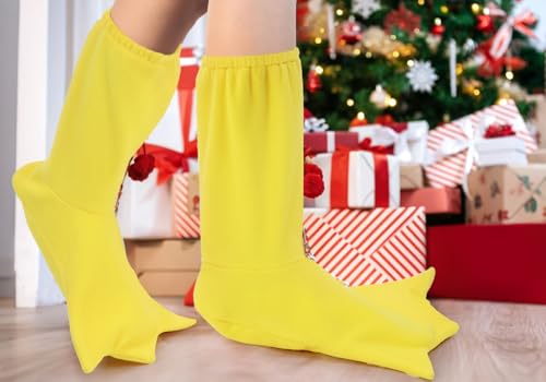 Image of KUOIN Funny Duck Socks, Men Animal Feet Sock Leg Cover Novelty Gift for Women