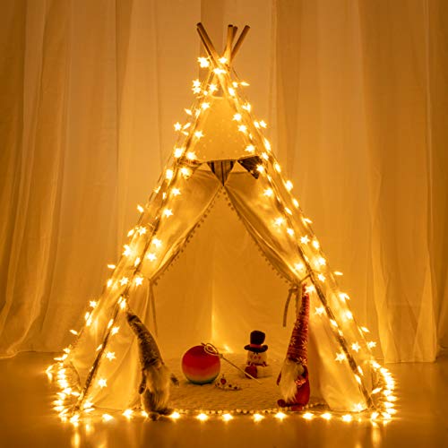 Awq JT-EL/FC300V0200-C 100 Led 49 Ft Star String Lights Plug In Fairy Twinkle String Lights 8 Modes Extendable For Indoor Outdoor Wedding Birthday Christmas Tree Garden Decor thumb #3