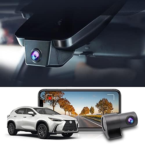 Fitcamx Front 2K+Rear 1080P Dash Cam Adapts for Lexus RX 350 2023-2026 & RX Hybrid 350h 450h 500h, Integrated OEM Look, Dual HD Video, WiFi & APP, Loop Recording, G-Sensor, Easy to Use, 64GB Card