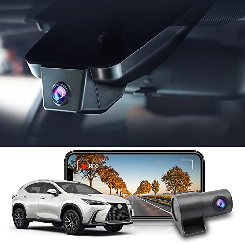 Fitcamx Front 4K+Rear 1080P Dash Cam for 2023 2024 Lexus RX350 RX350h RX500h Premium Luxury F Sport (Gen5/AL30), Integrated OEM Look, Dual HD Video, WiFi&APP, Loop Recording, G-Sensor, 128GB Card