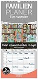Familienplaner Mein zauberhaftes Regal zum Ausmalen (Wandkalender 2023, 21 cm x 45 cm, hoch), Calvendo Monatskalender