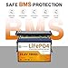 24V 100Ah LiFePO4 Battery, Built-in 100A BMS,2560Wh Lithium Battery,4000-15000 Deep Cycles & 10-Year Lifetime, Perfect for Marine, RV, Marine, Trolling Motor, Solar Off-Grid System