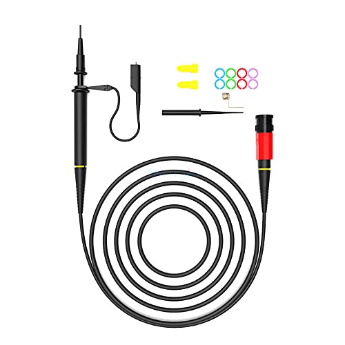 P4100 Oscilloscope Probe 100X High Voltage 2KV Oscilloscope Clip Probe 100MHz Bandwidth BNC Connector P4100 Probe