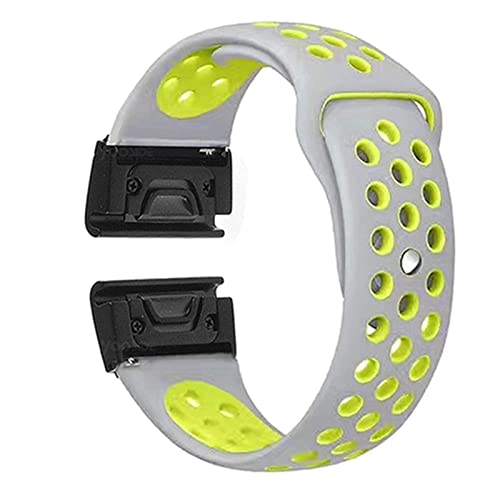Bracelet en silicone pour Garmin Fenix 7X 26mm anti irritation pour le sport intensif