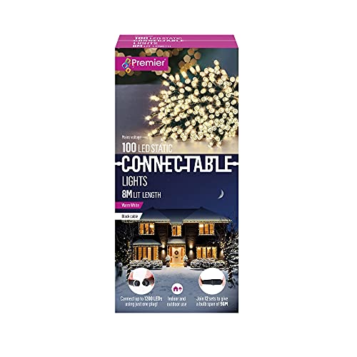 Premier 100 Warm White Connectable LED Christmas Lights