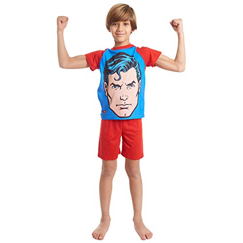 Dc Comics Justice League Superman Toddler Boys Raglan Pajama Short Set 4T #TOP5