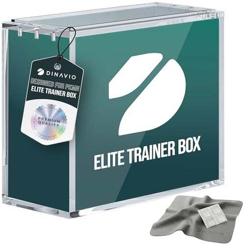 Image of Dinavio Crafthouse Elite Trainer Box Acrylic Display Case Stackable - 8mm + 5mm Ultra Thick Acrylic with N52 Strong Magnets - ETB Case Protector - Compatible with Elite Trainer Boxes