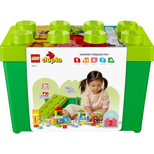 LEGO DUPLO Classic Lüks Yapım Parçası Kutusu 10914-18 Ay ve Üzeri Çocuklar için Gelişimi Destekleyen Yaratıcı Oyuncak Yapım Seti (85 Parça)