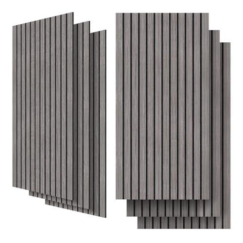 UMIACOUSTICS 6 Packs Acoustic Panel,47.2 x 23.6 Inches Decorative Sound Proof Panel for Office,Home Theater,Studio,Grey