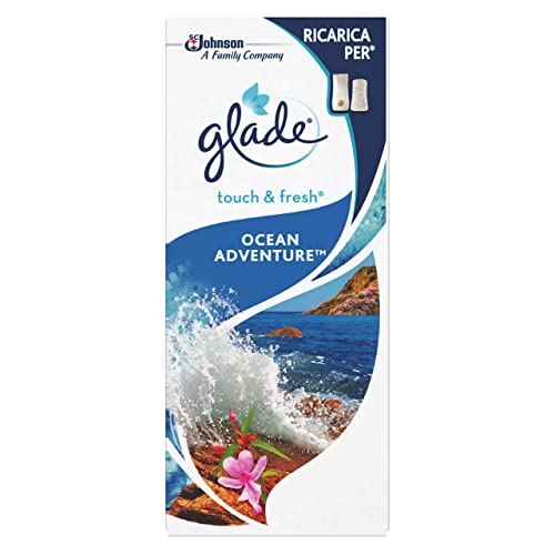 Glade Touch & Fresh Ricarica, Profumatore Per Ambienti Mini Spray, Fragranza Ocean Adventure, Confezioni Da 1 Ricarica, 10Ml