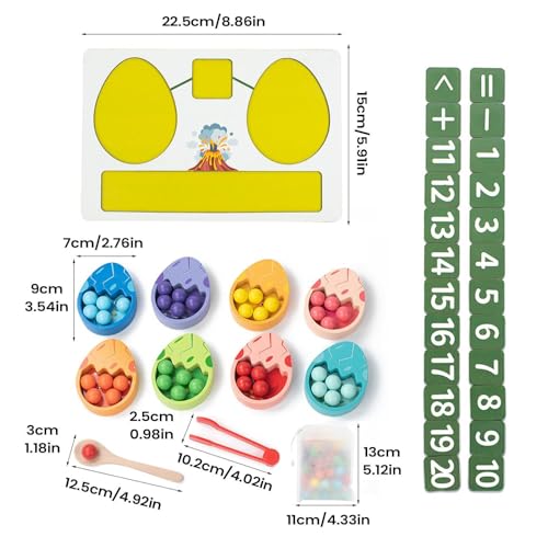 Jouets pour compter à la maison : perles de tri éducatives - 6