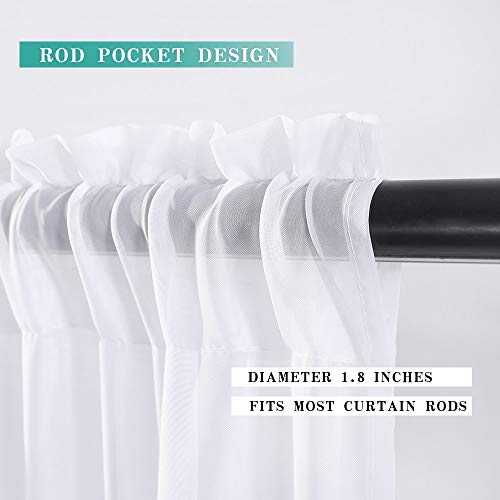 MIULEE-Window-Valance-Half-Window-Sheer-Curtains-Rod-Pocket-Voile-Drapes-Extra-Wide-for-Small-Window-Kitchen-Cafe-One-Panel-60-x-18-Inch-White MIULEE Window Valance Half Window Sheer Curtains Rod Pocket Voile Drapes Extra Wide for Small Window Kitchen Cafe One Panel 60 x 18 Inch White