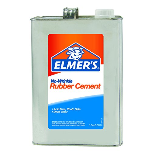 ELMERS No-Wrinkle Rubber Cement, 1 Gallon, Clear (234)