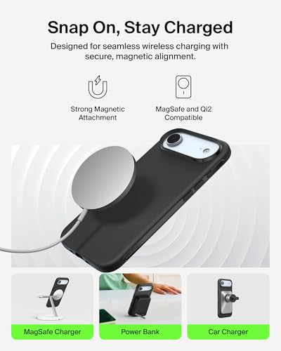 Image of Belkin iPhone Air Case | Armour /Protect Magsafe | Slim, Anti-Scratch, 4M Drop Protection, Dual Layer Protection | Black