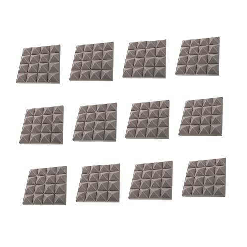 TOYANDONA 22 piezas Paneles Acústicos Gris Absorbentes de Sonido de Alta Densidad para Estudios de Grabación Teatros en Casa y Salas de Práctica Material Retardante de Llama para Mayor Seguridad