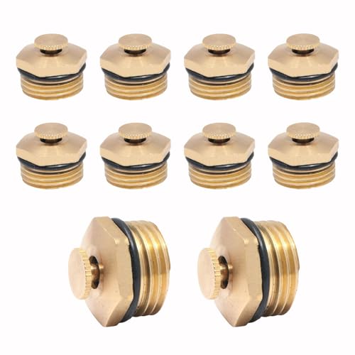 真鍮マイクロジェット農業噴霧器調節可能な遠心噴霧ノズル1/2インチ芝生庭灌漑スプレー用 10個