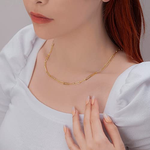 Collier chaîne trombone en or cadeau idéal pour sublimer vos proches